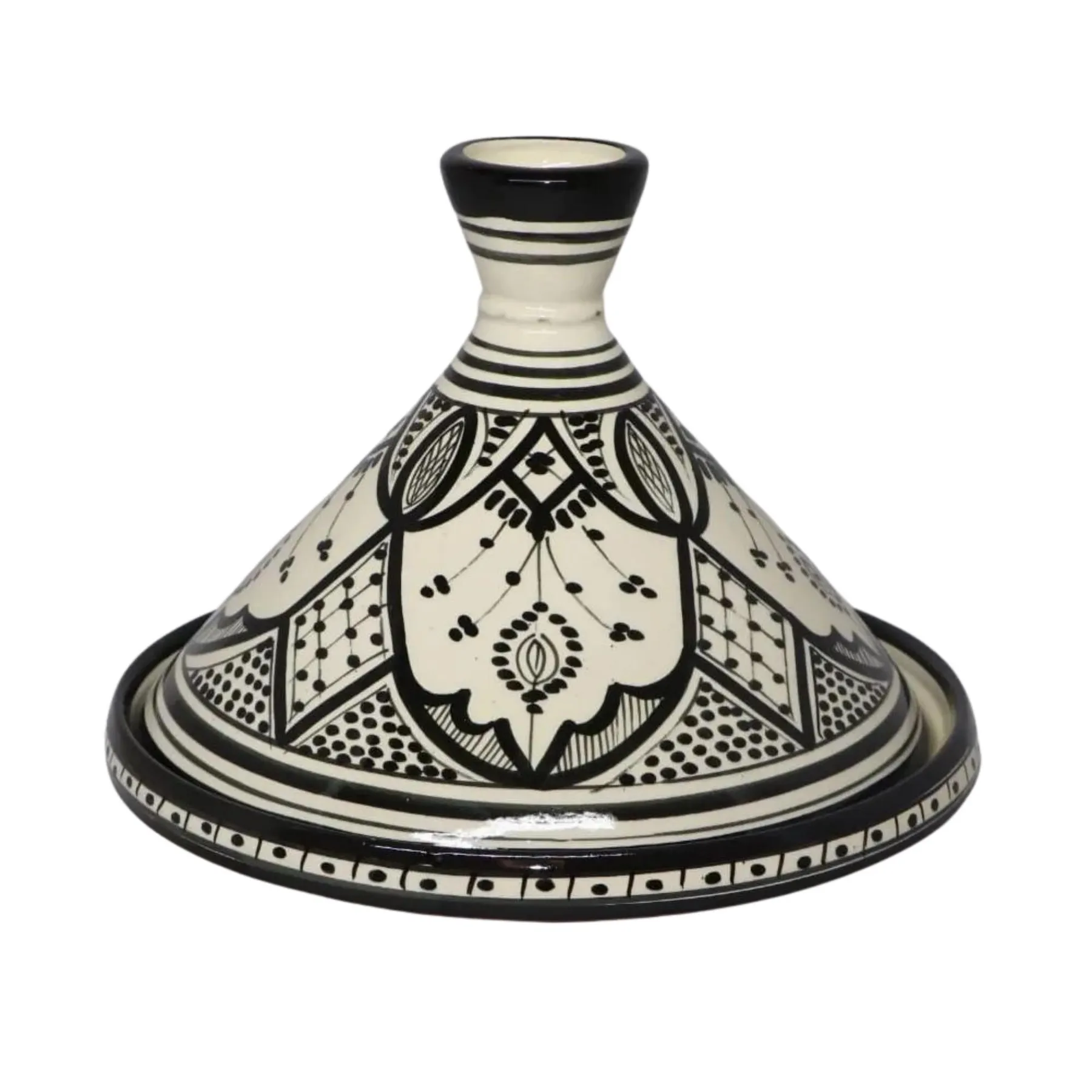 Hand-Painted Terracotta Tagine from Safi — view 13