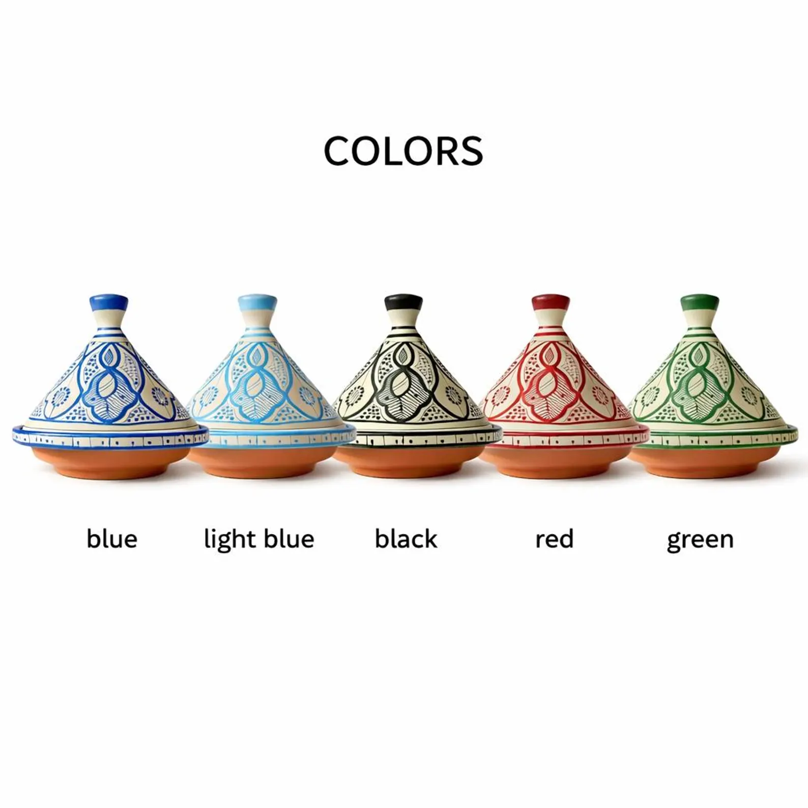 Hand-Painted Terracotta Tagine from Safi — view 4