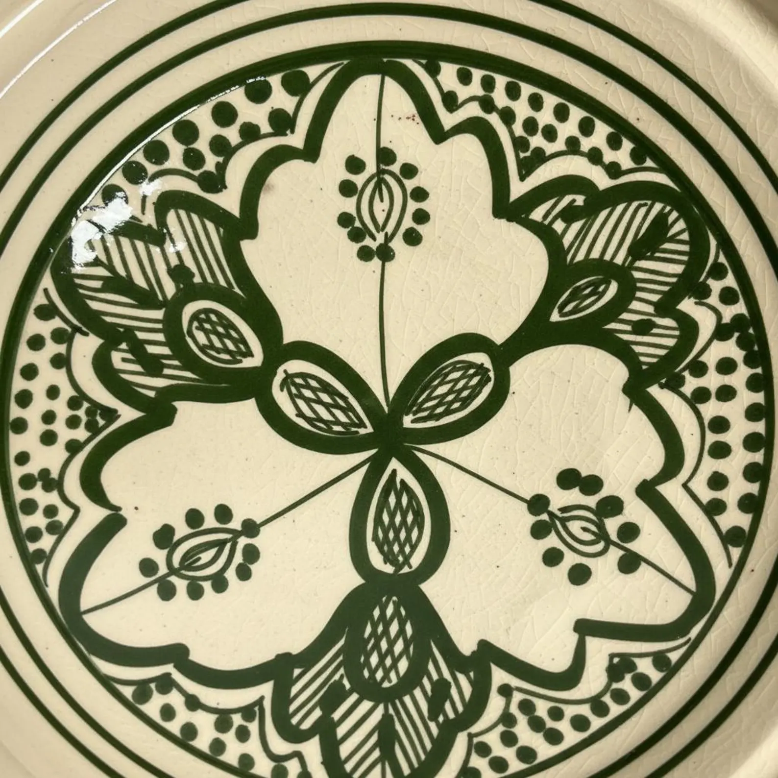 Hand-Painted Terracotta Tagine from Safi — view 9