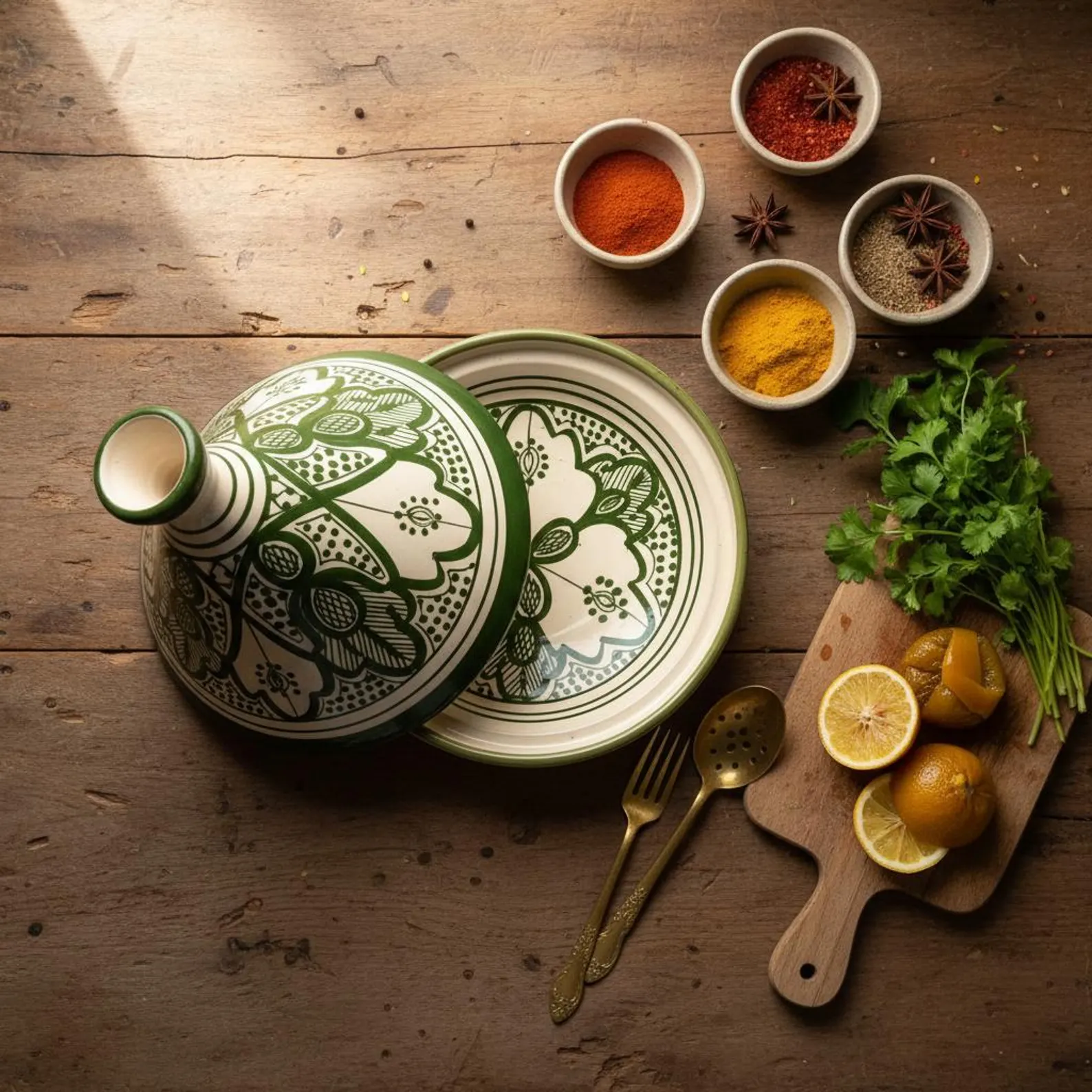 Hand-Painted Terracotta Tagine from Safi — view 10