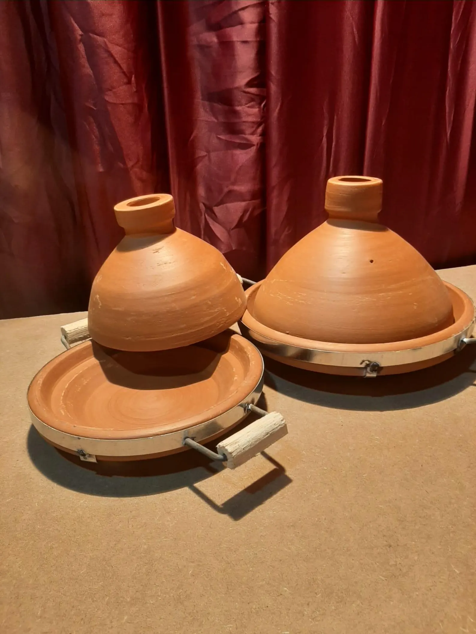 Handmade Moroccan Terracotta Tagine Pot – Traditional Unglazed Clay Cooking Tagine for Stovetop & Oven (Multiple Sizes)