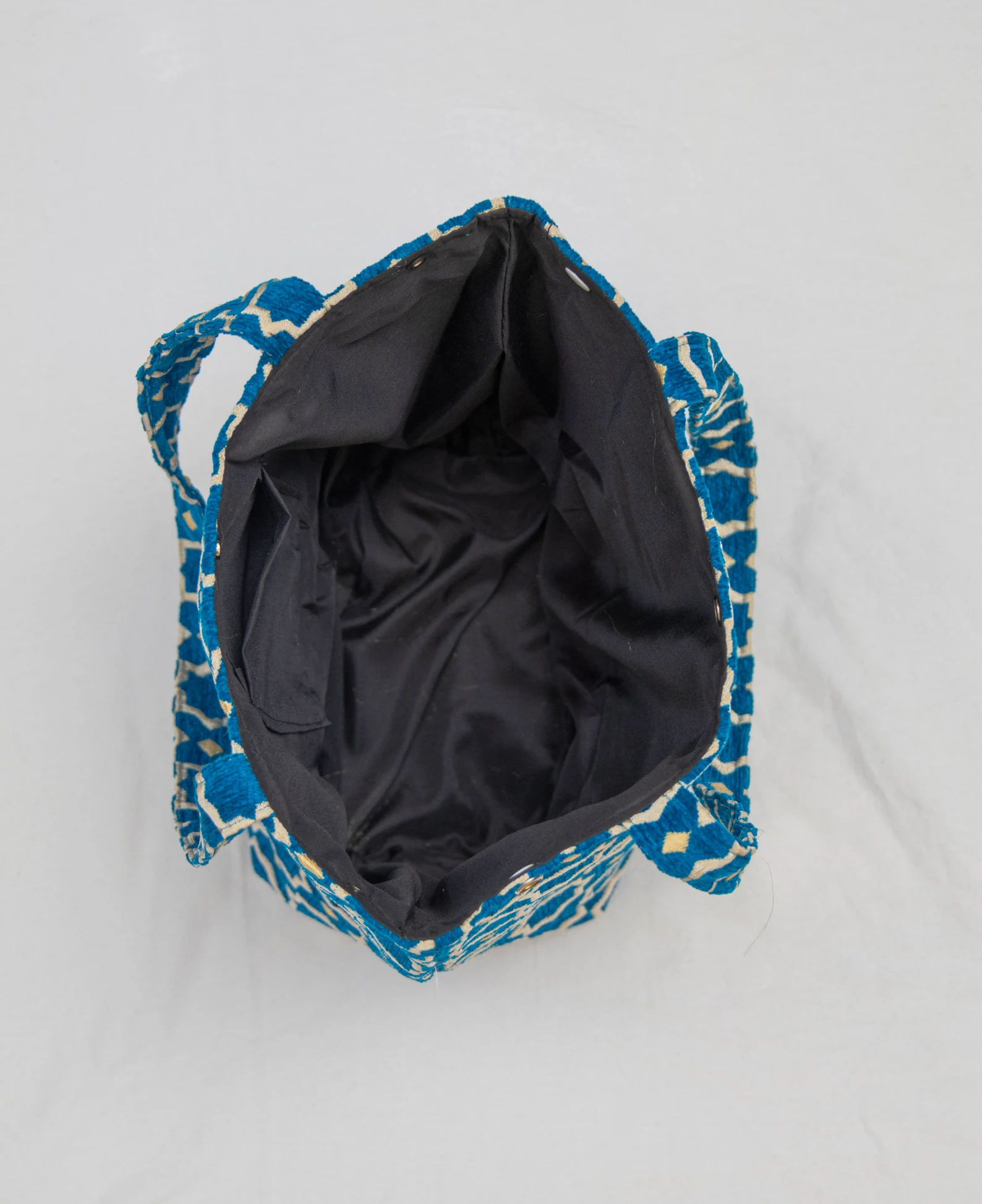 Agadir Brocade Velvet Tote with Golden Embroidery — view 6