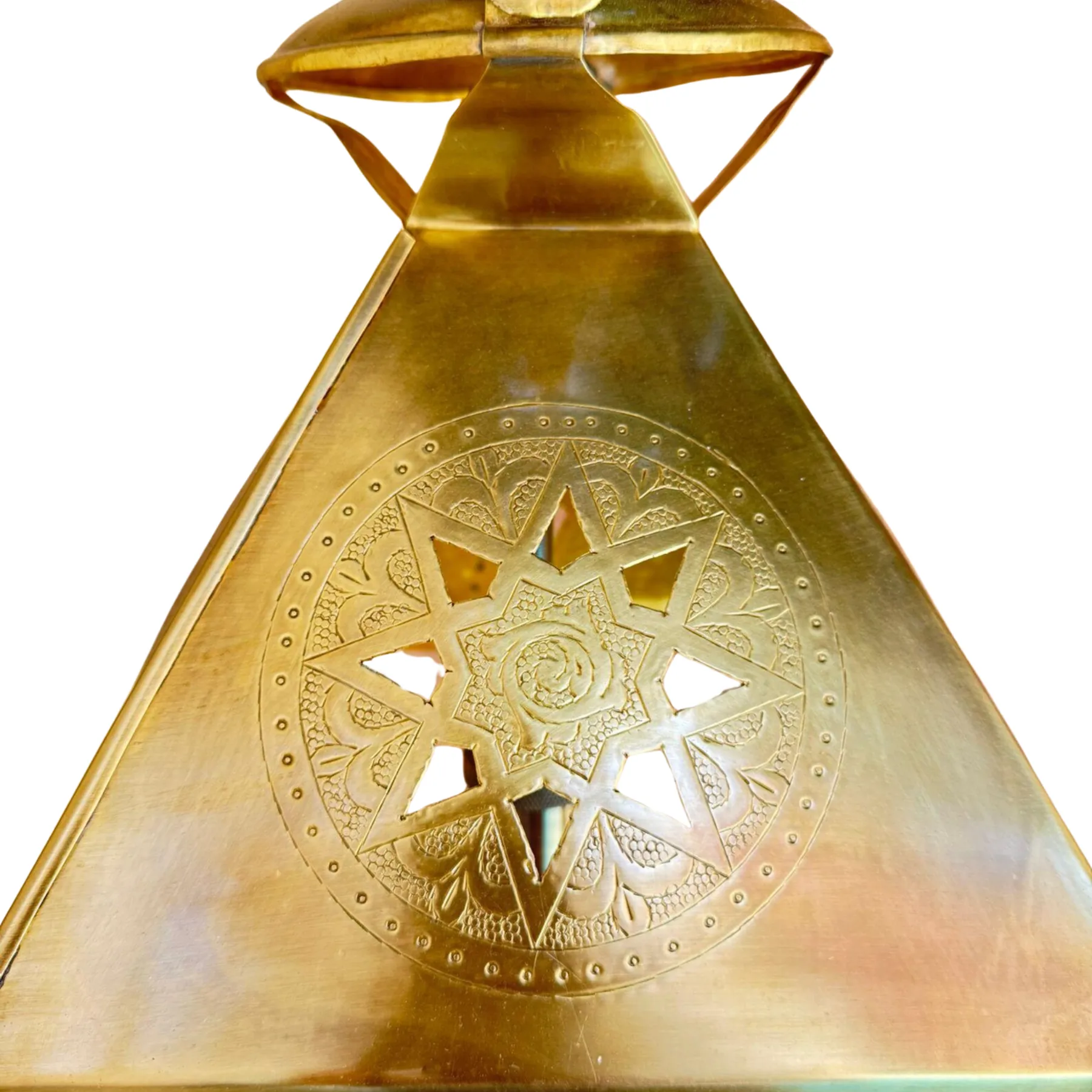 Moroccan Heritage Brass Lantern by El Hadj Ahmed — view 5