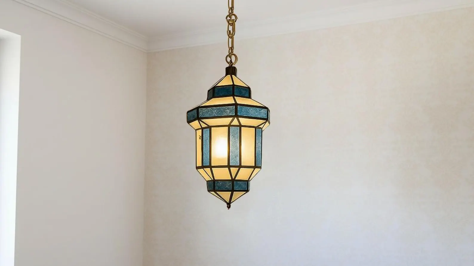 Hand-Hammered Copper Lantern from Marrakech Souks
