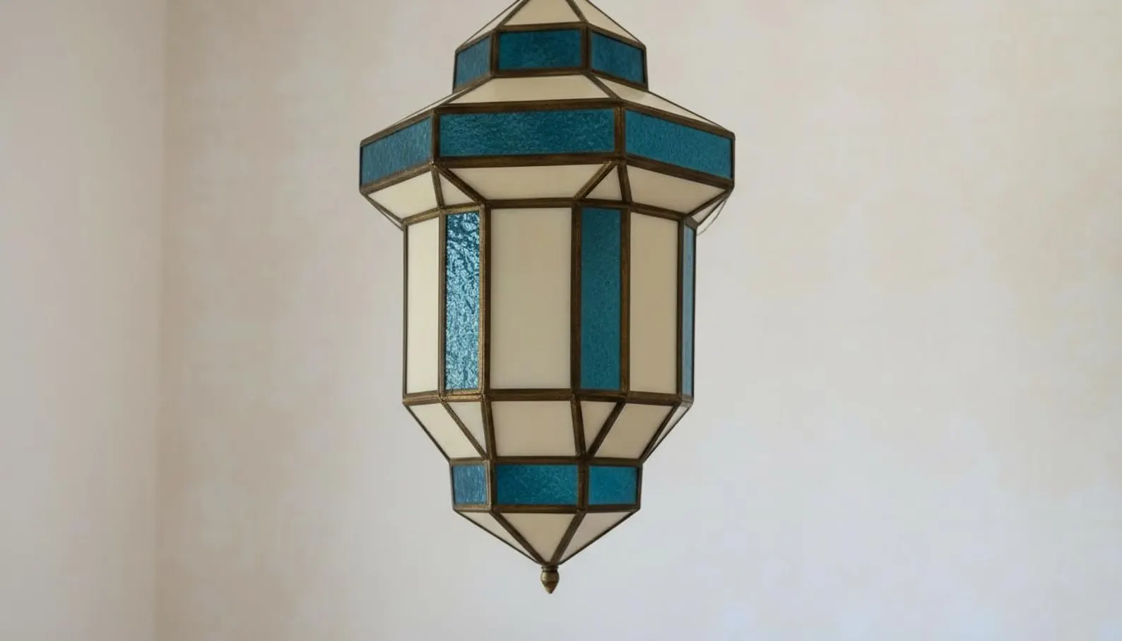 Hand-Hammered Copper Lantern from Marrakech Souks — view 2