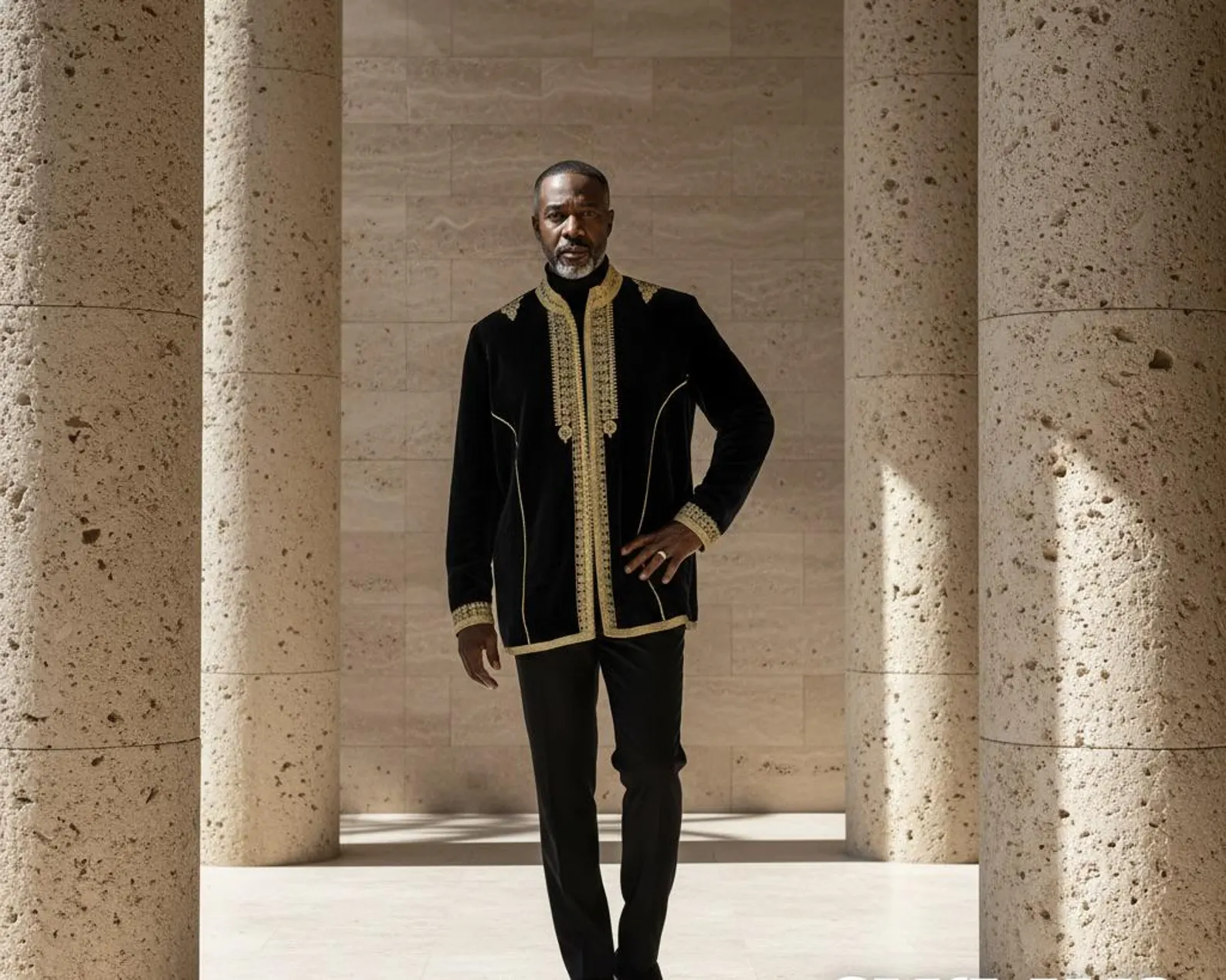 Handwoven Cotton Jabador from Salé with Embroidery — view 9