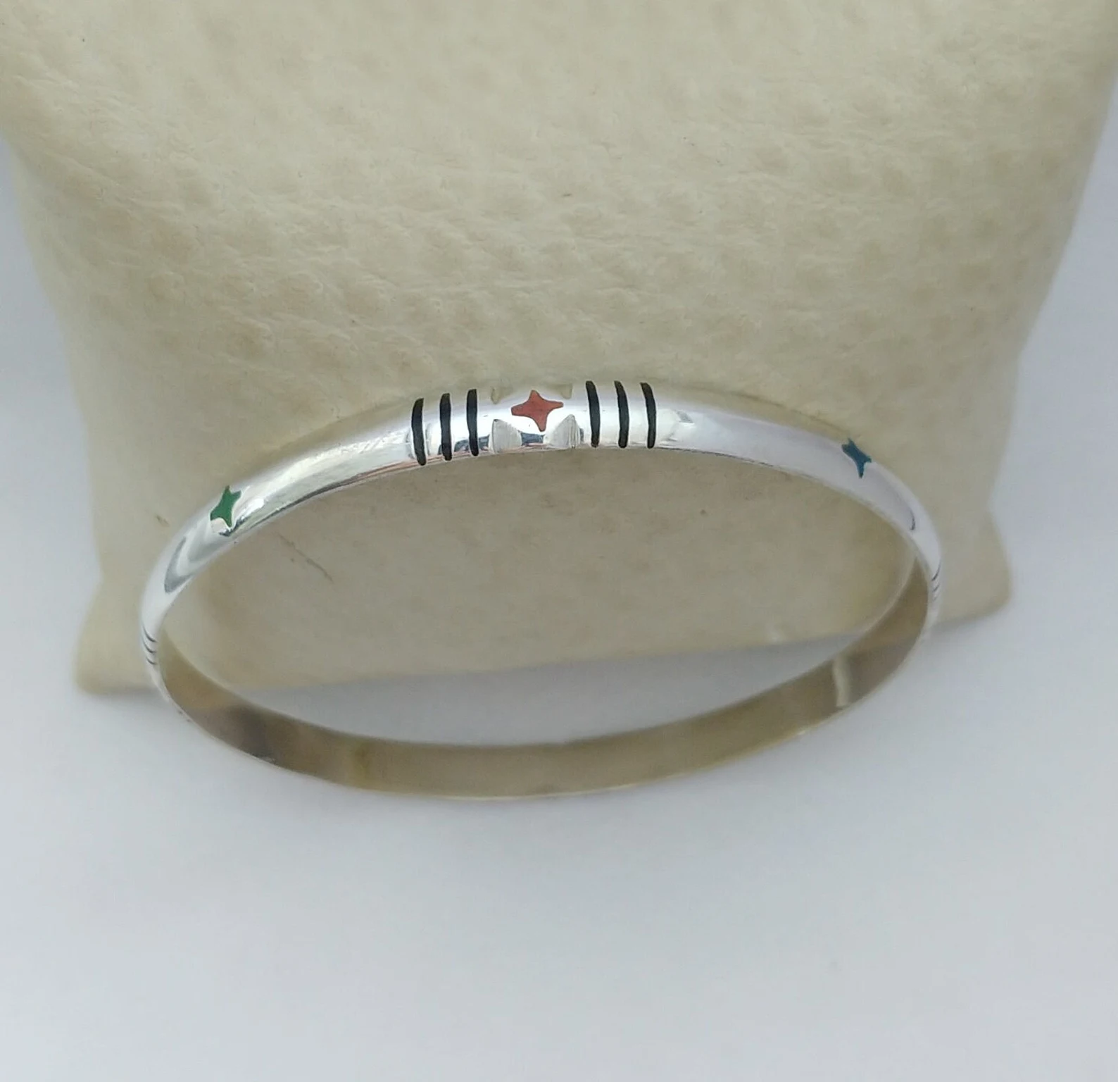 Tiznit Silver Filigree Berber Bangle — view 8