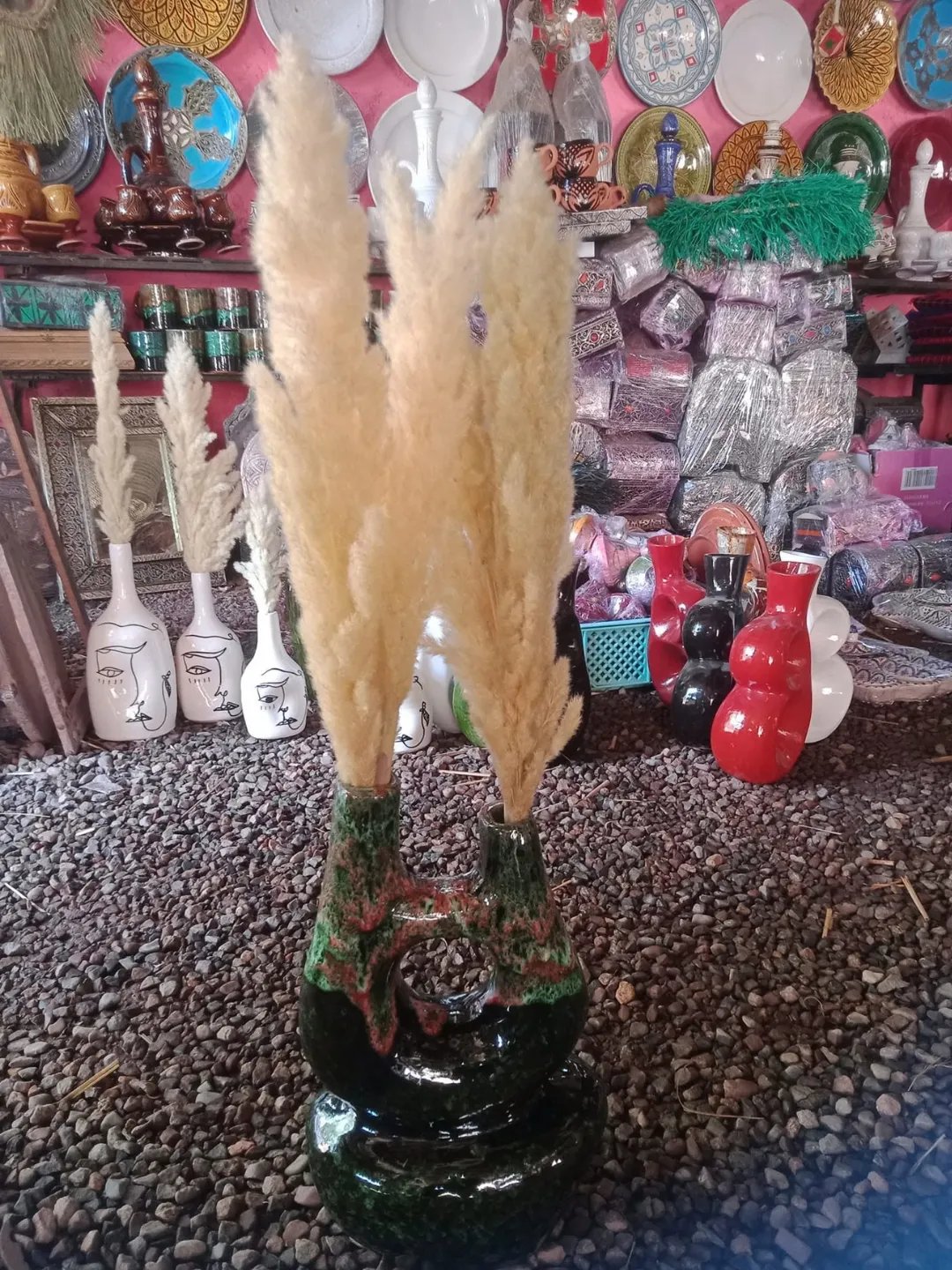 Hand-Thrown Ceramic Vase — Marrakech, multicolo — view 7
