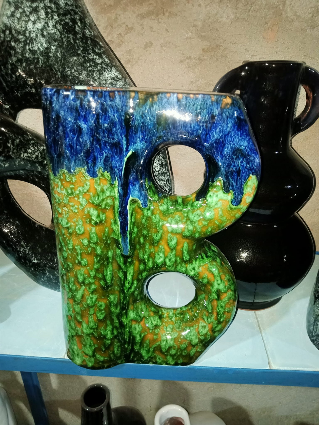 Hand-Thrown Ceramic Vase — Marrakech, multicolo — view 6