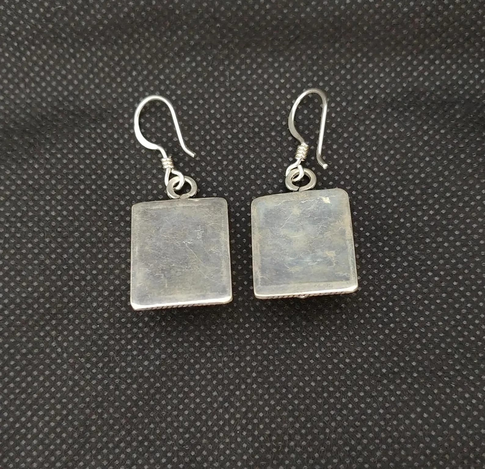 Silver Pyramid Earrings from Tiznit's Ancient Quarter — view 4