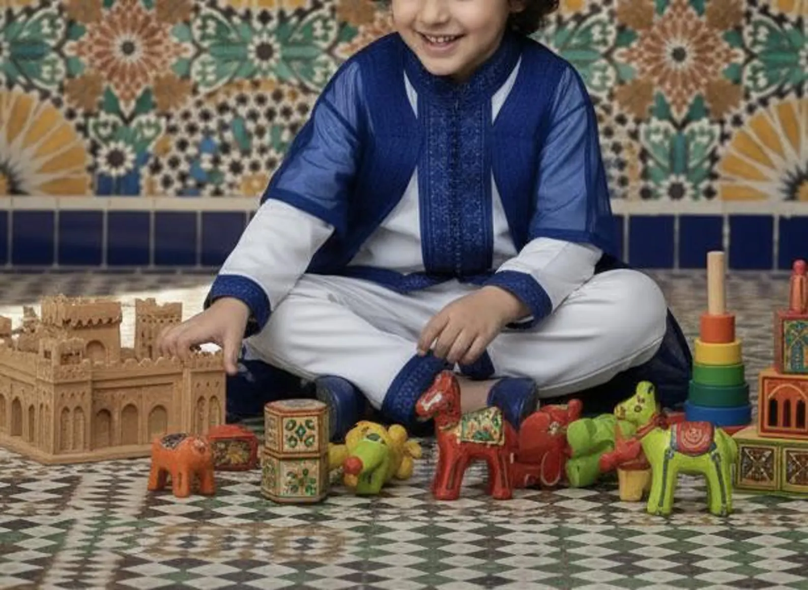Cotton Jabador Set from Salé's Medina — view 3