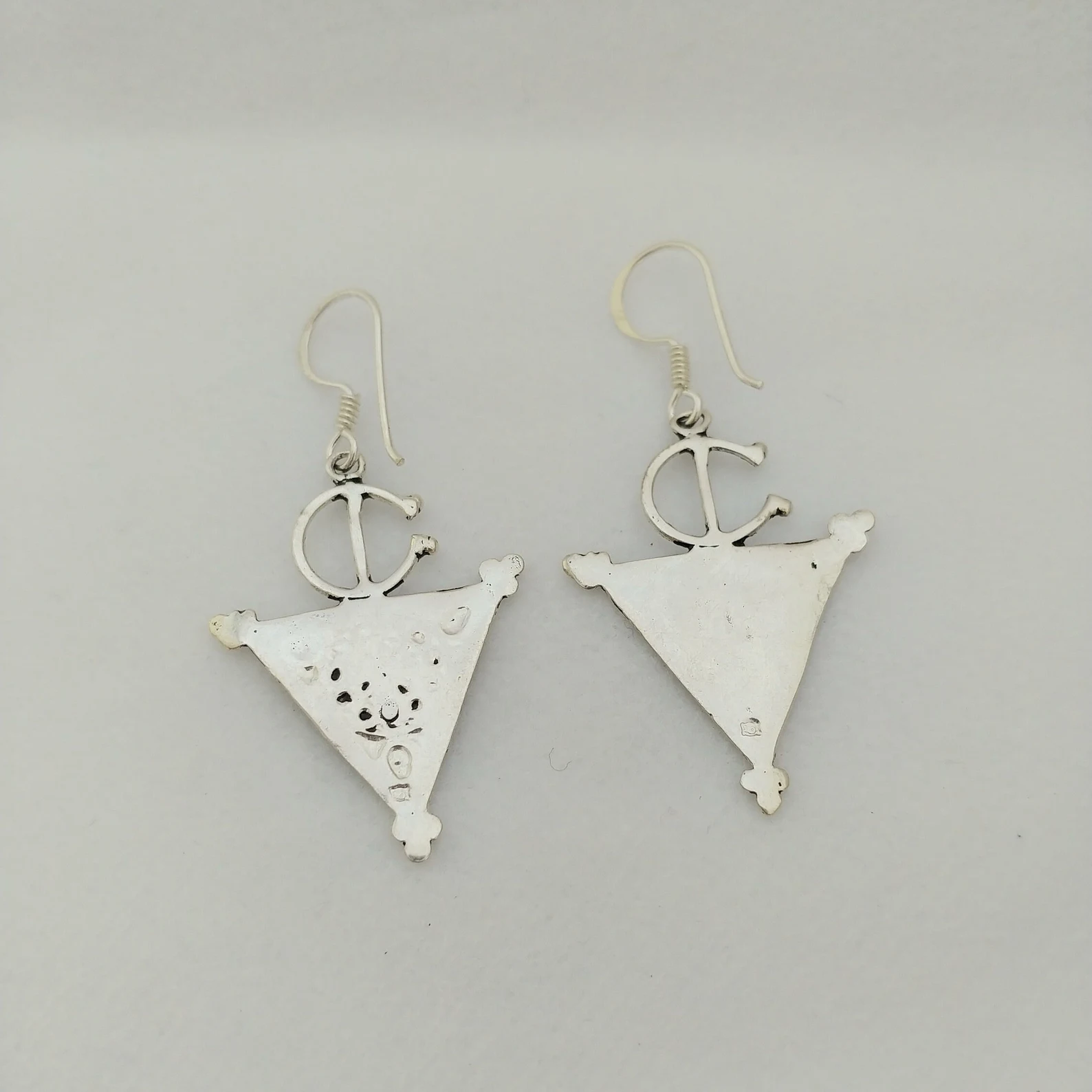 Silver Tazerzit Earrings from Tiznit's Ancient Medina — view 4