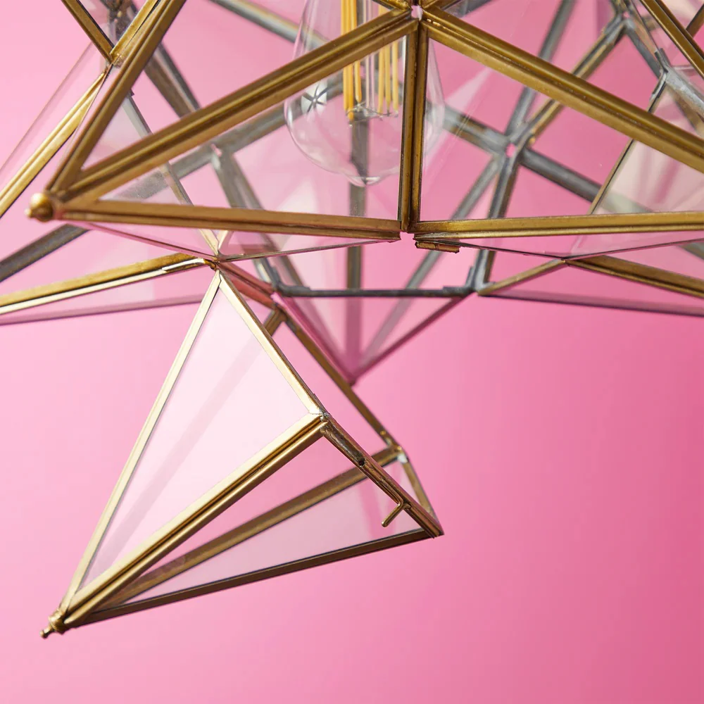 Marrakech Star Lantern with Hand-Engraved Brass — view 8