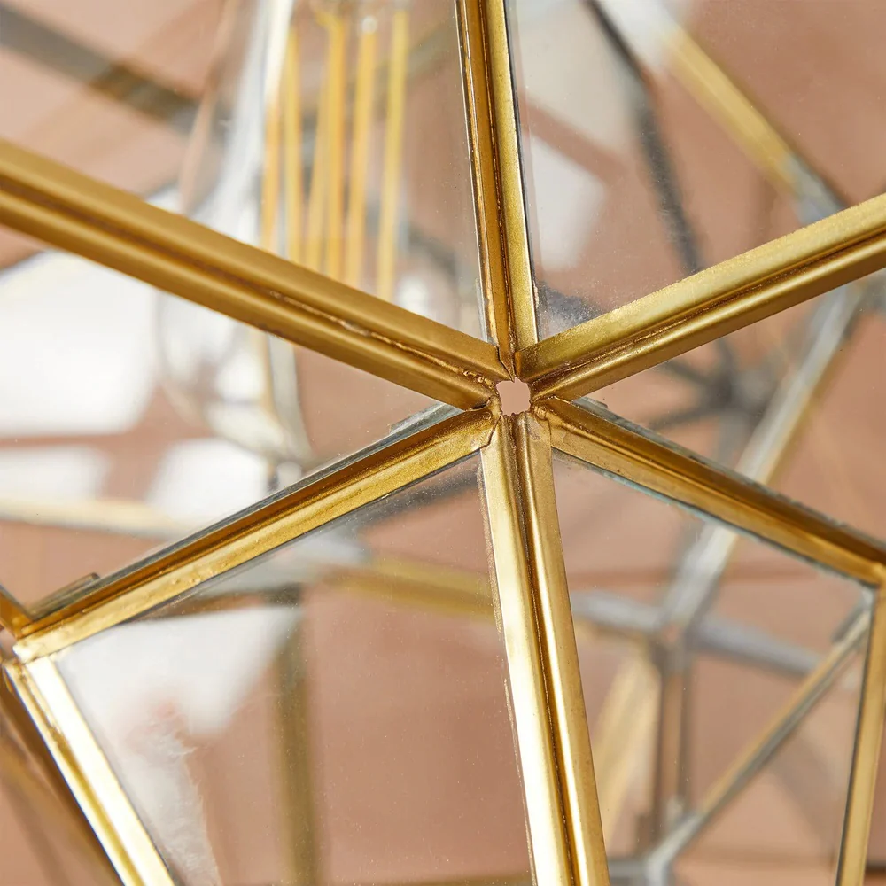 Marrakech Star Lantern with Hand-Engraved Brass — view 7