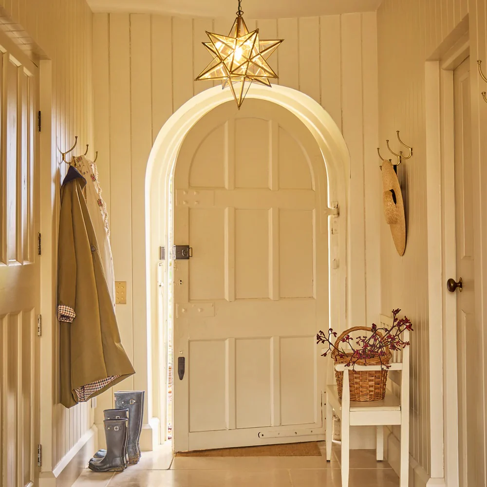Marrakech Star Lantern with Hand-Engraved Brass