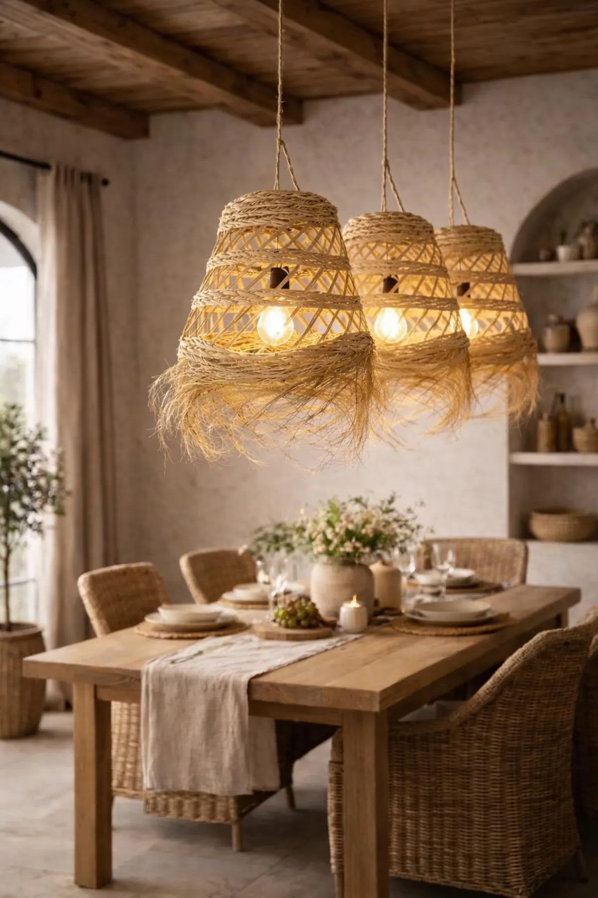 Marrakech Raffia Basket Tray by Fatima — view 6