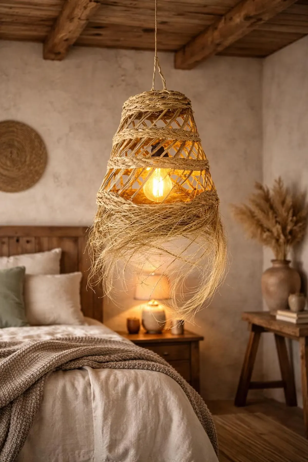 Marrakech Raffia Basket Tray by Fatima — view 8