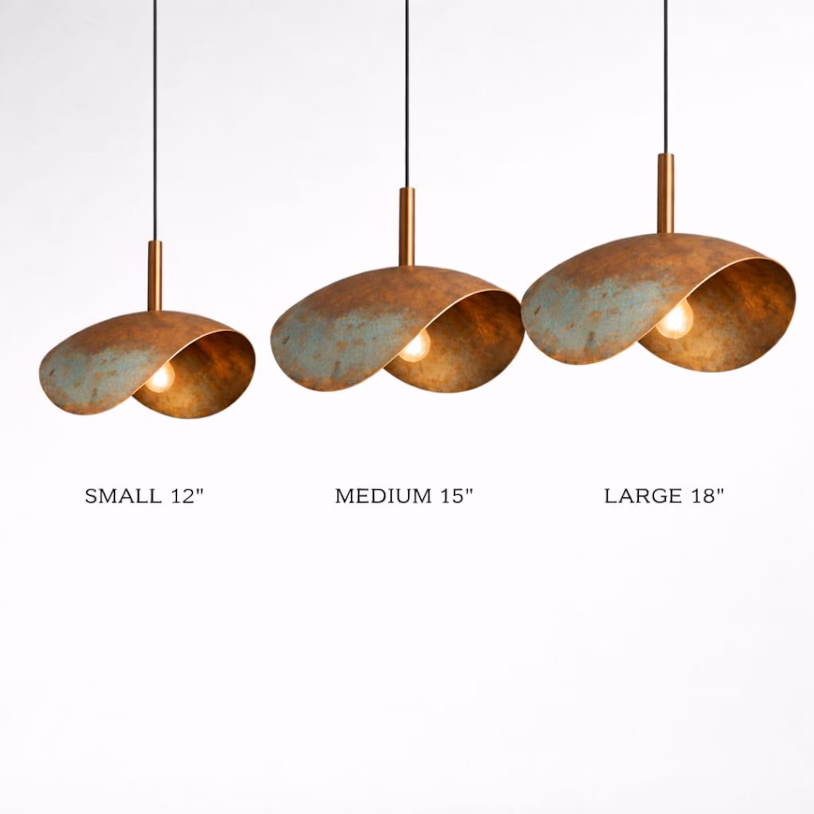 Hand-Hammered Copper Pendant Light from Marrakech — view 2