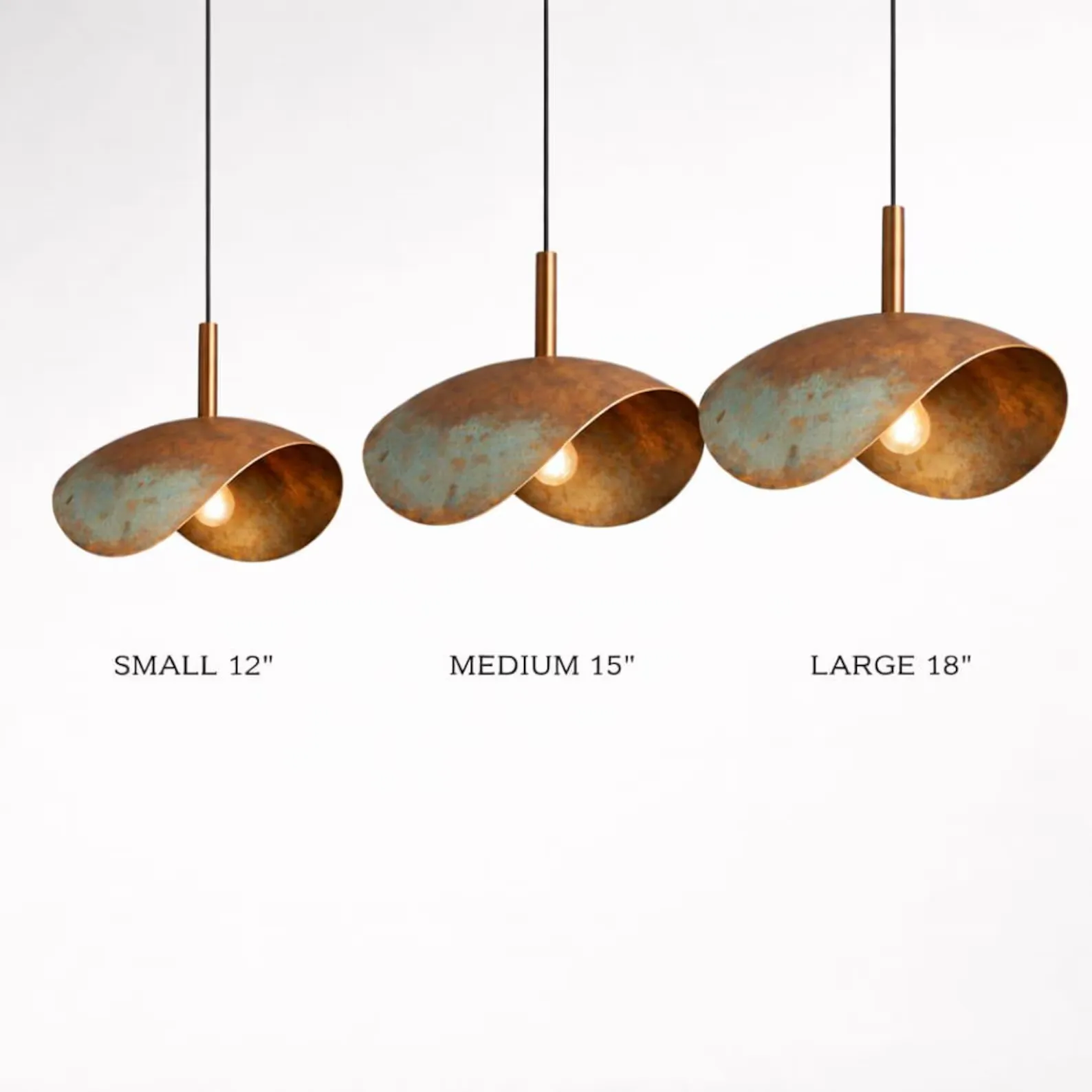 Hand-Hammered Copper Pendant Light from Marrakech — view 2