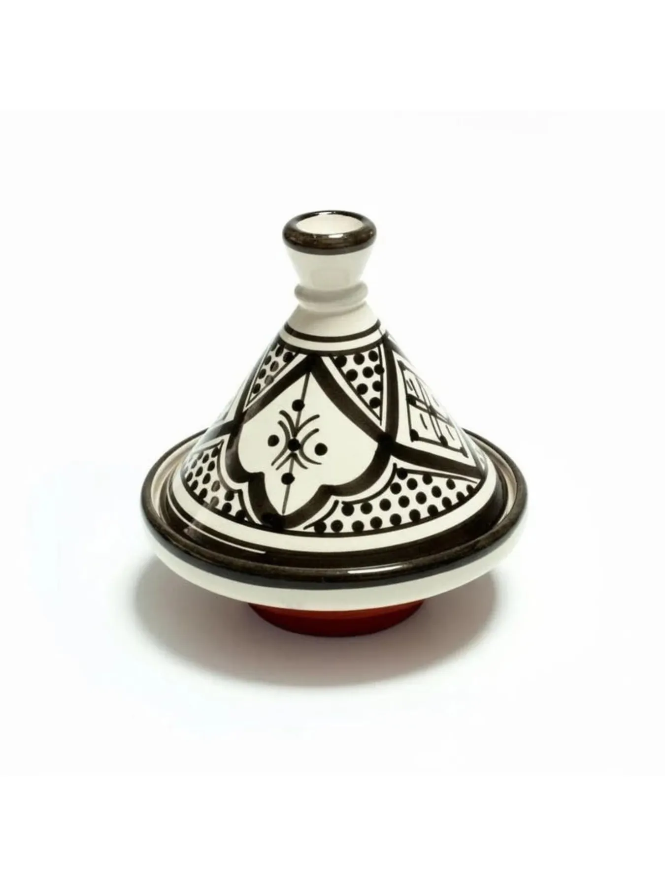Set of 6 Handmade Moroccan Mini Tagines, Hand-Painted Marrakech Ceramic Spice Pots