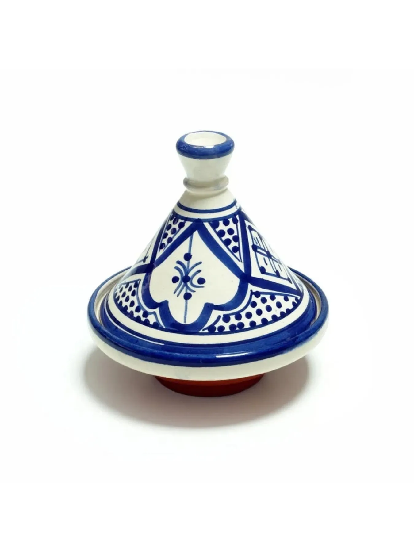 Set of 6 Handmade Moroccan Mini Tagines, Hand-Painted Marrakech Ceramic Spice Pots