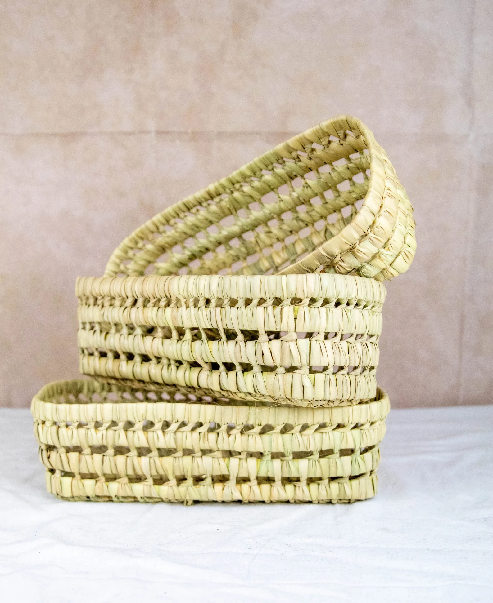 Tétouan Raffia Basket - Hand-Coiled Mountain Palm — view 5
