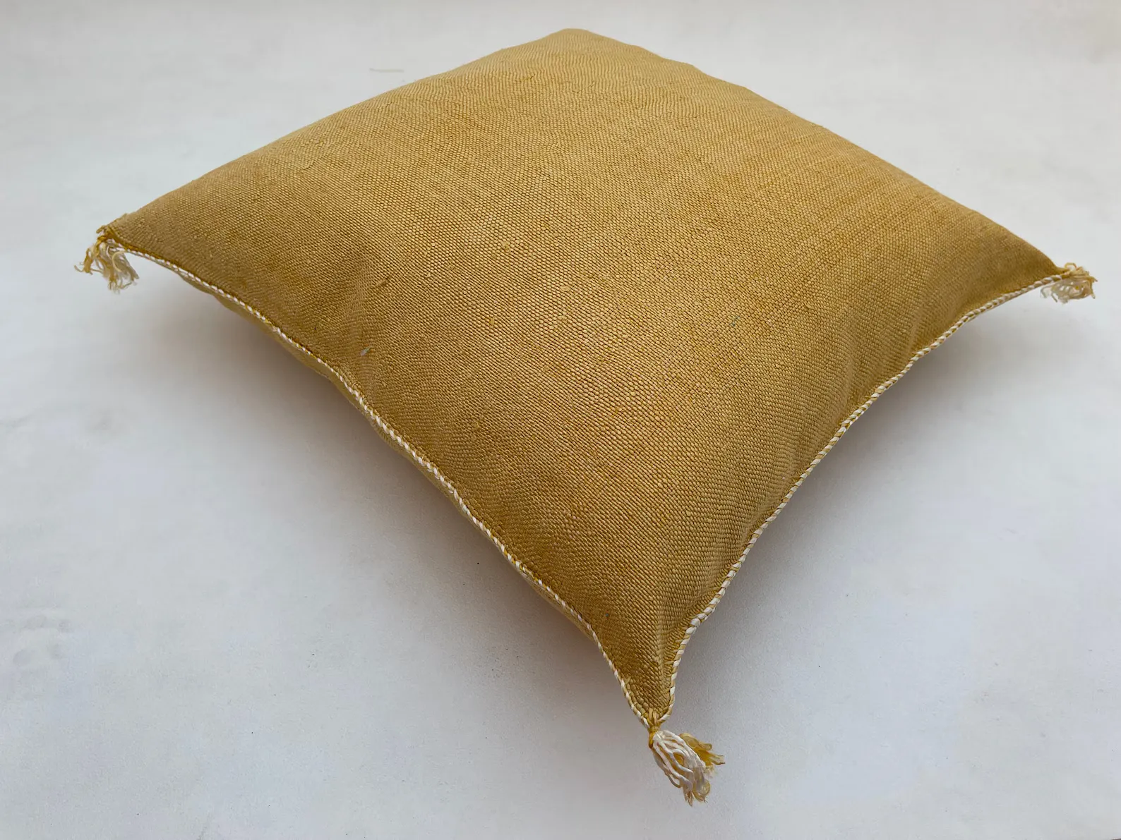 Golden Sabra Silk Pillow Cover from Marrakech — view 4