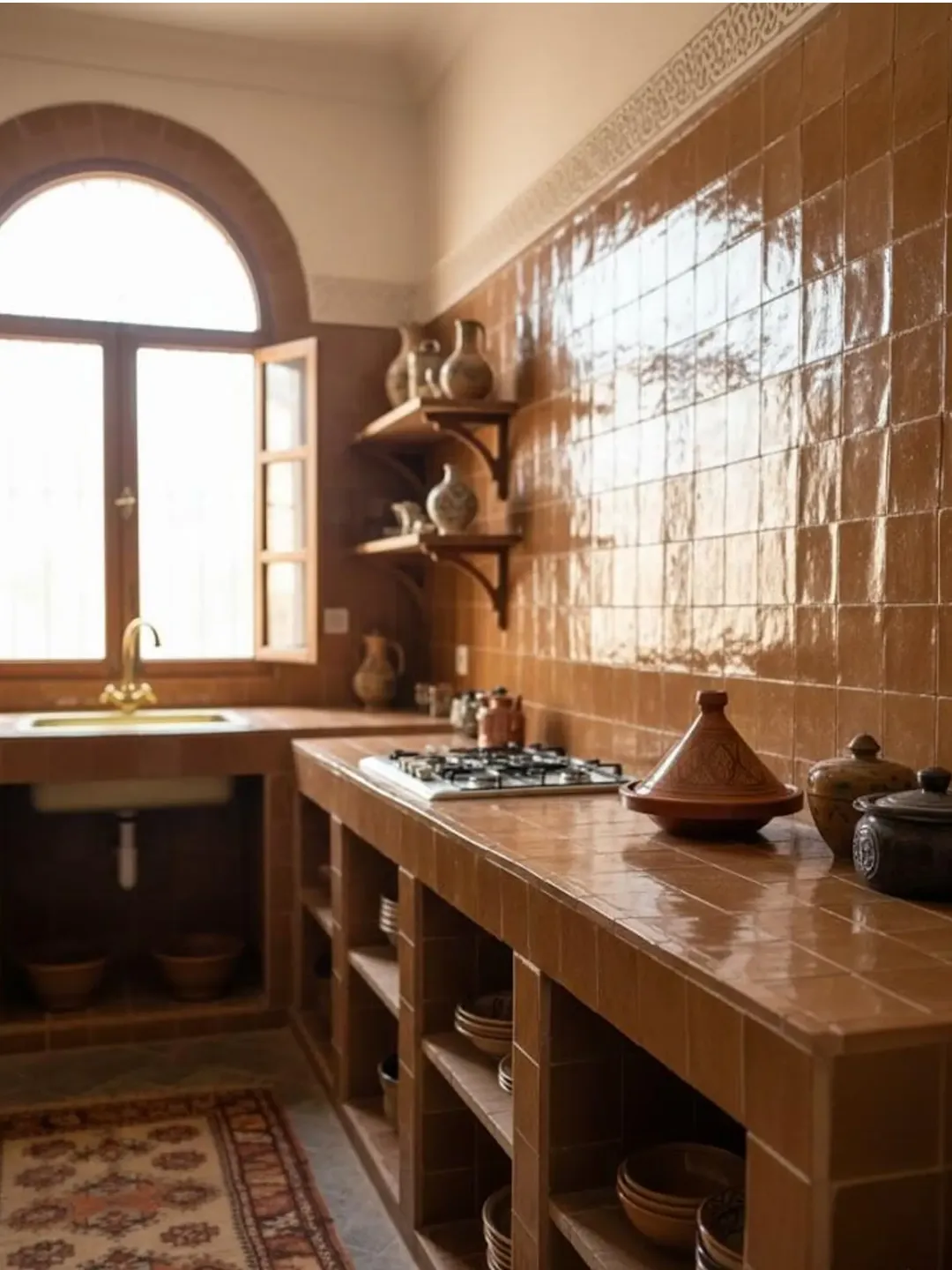 Amber Zellige Tiles — Handmade Fès, 10×10cm, 25pcs — view 6