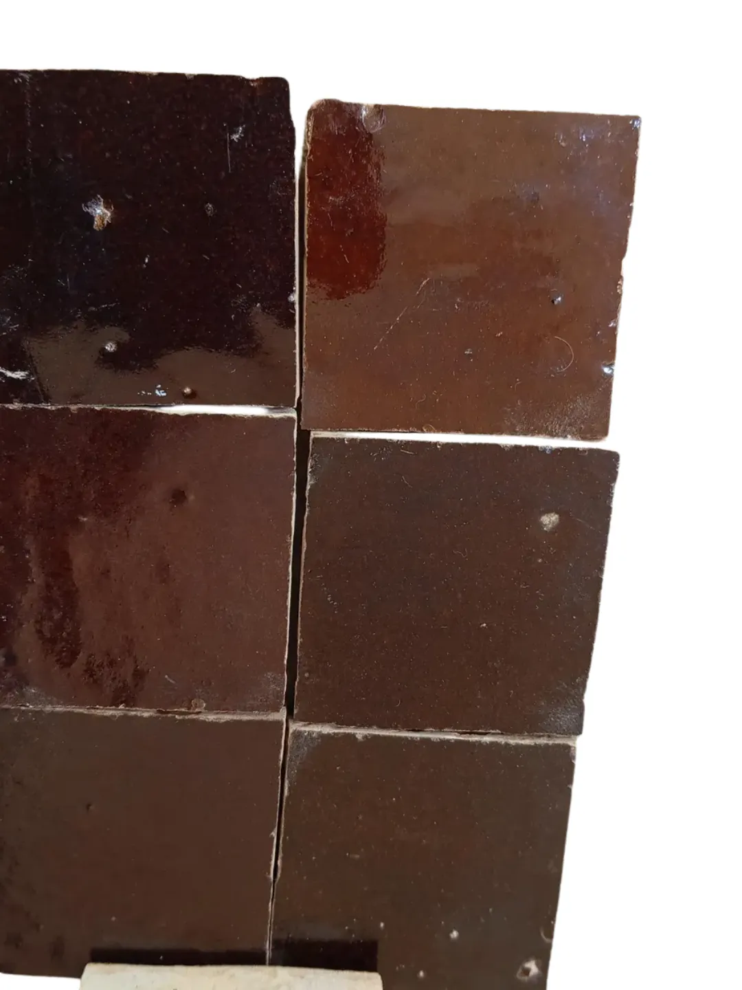 Fès Zellige Tiles Deep Brown — 25-Tile Set 50×50cm — view 3