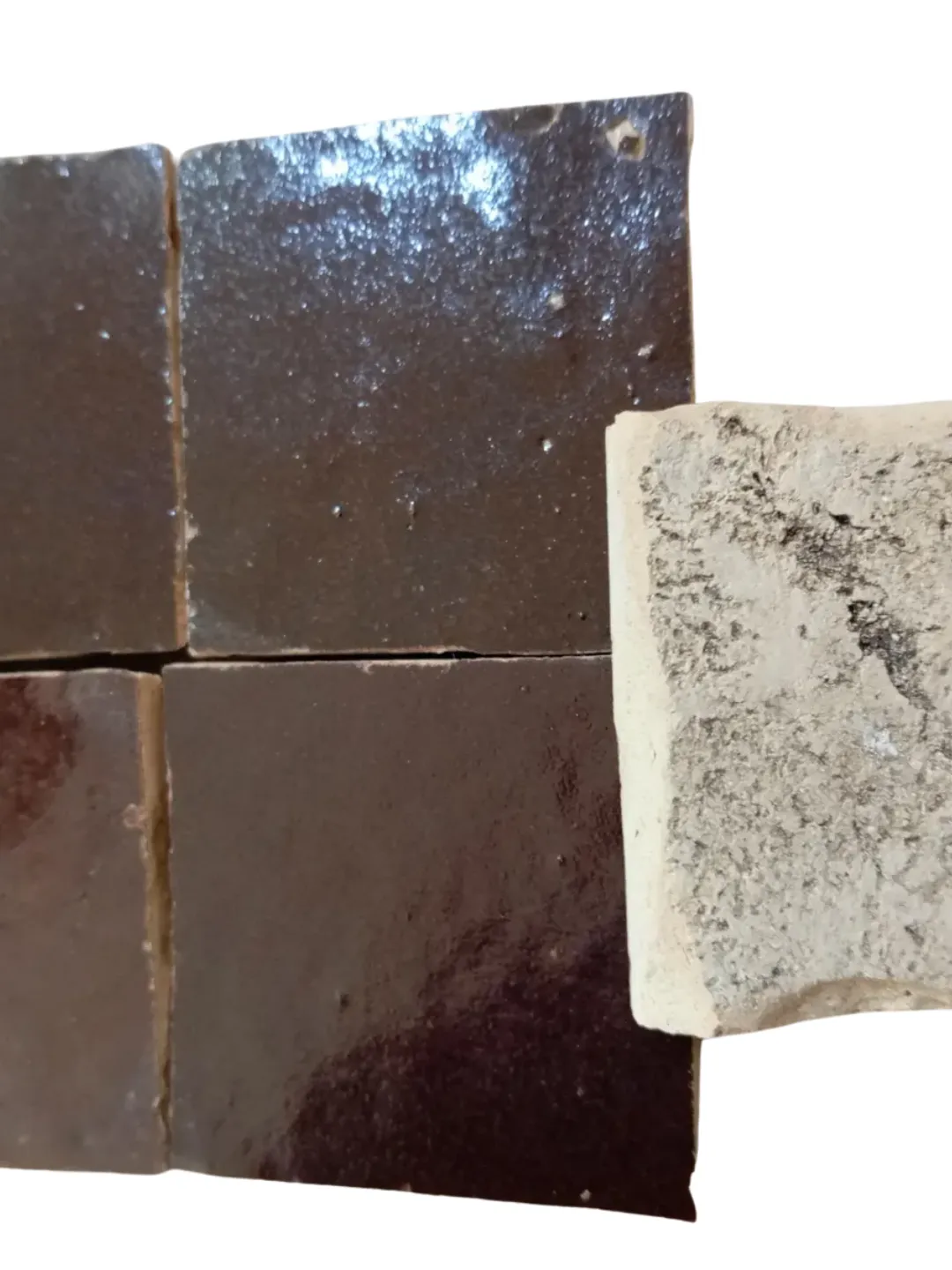 Fès Zellige Tiles Deep Brown — 25-Tile Set 50×50cm — view 6