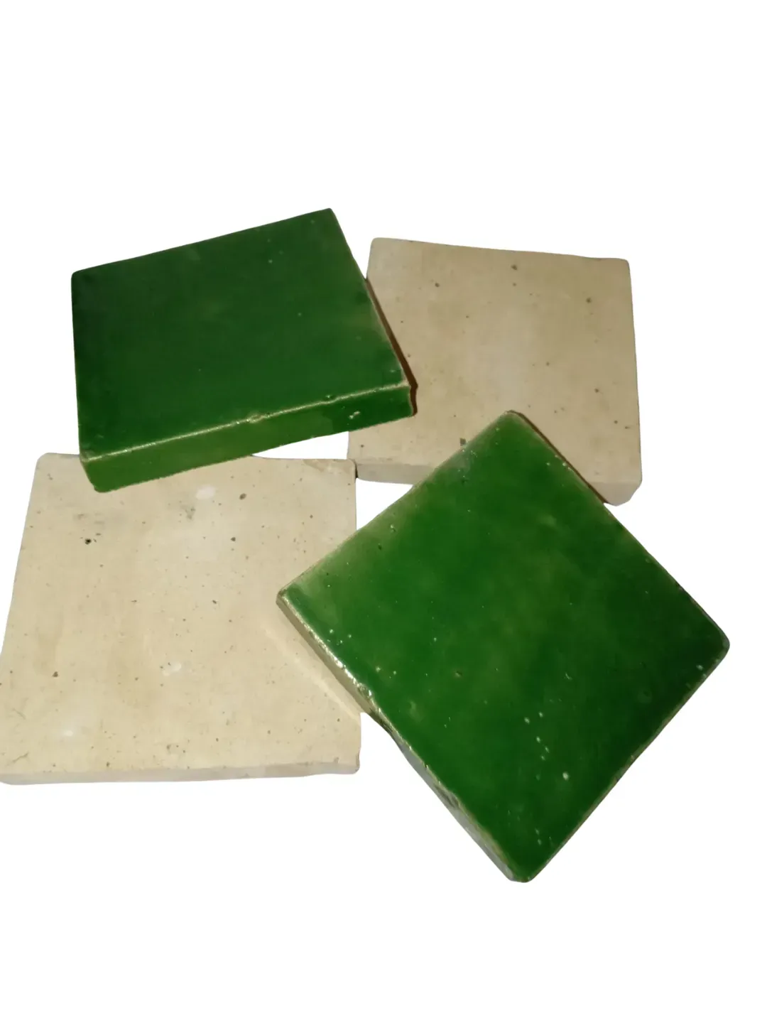 Fès Zellige Tiles Green & White — 50×50cm, 25 Tiles — view 3