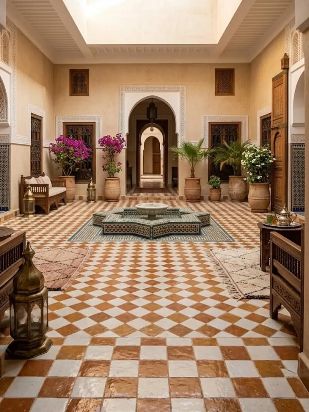 Fès Zellige Tiles Orange & White — 50×50cm, 25pcs — view 5